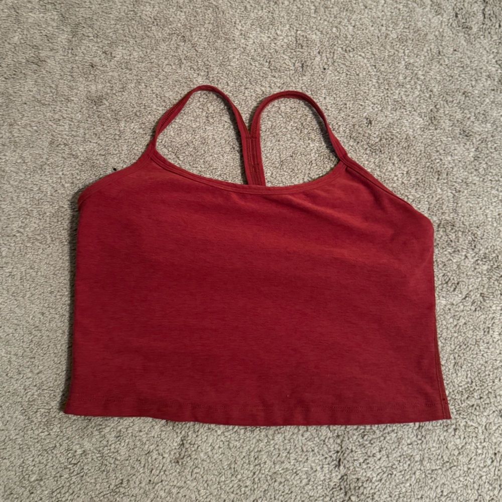 Beyond Yoga burnt orange Spacedye crop tank